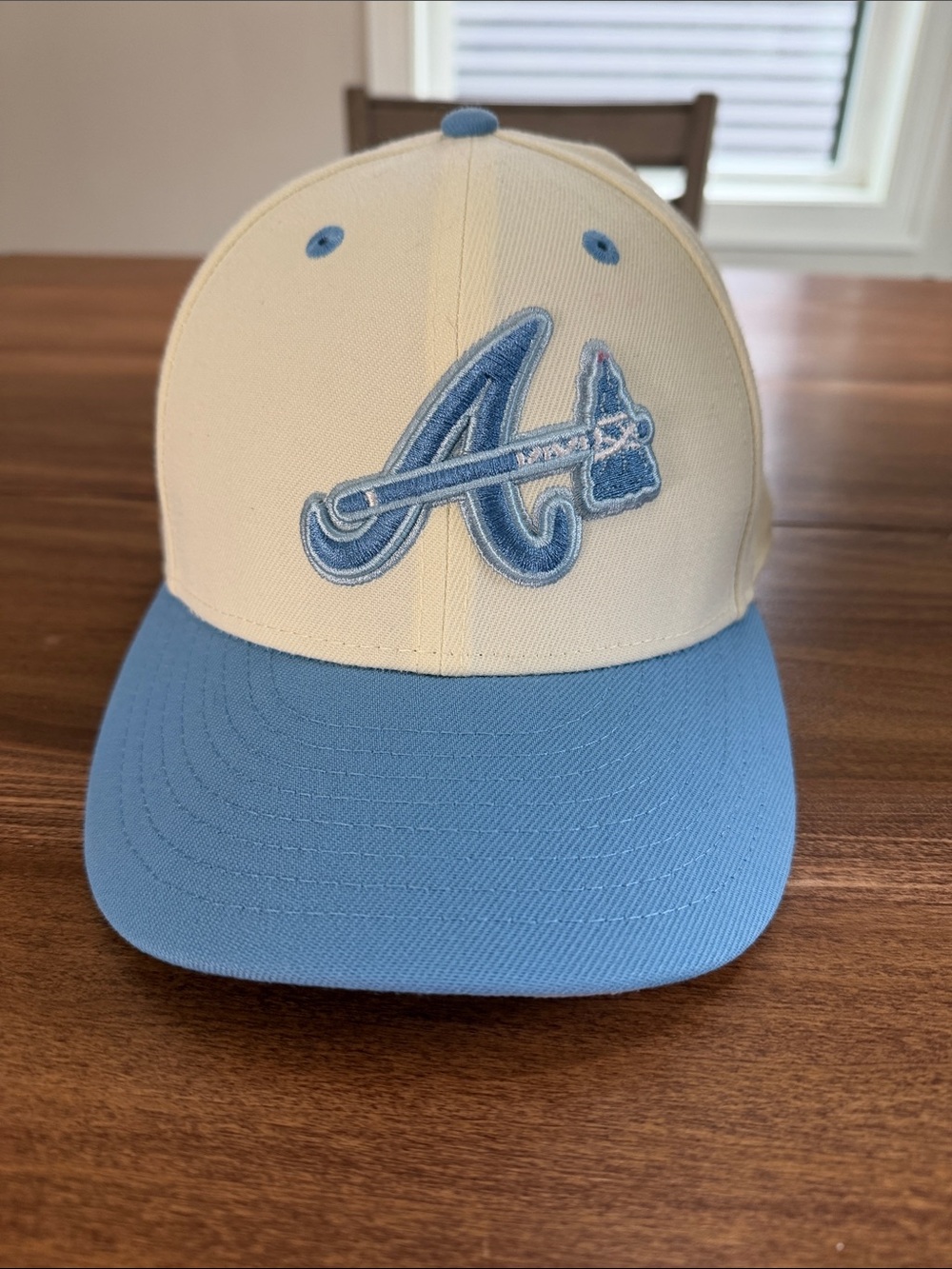 Atlanta Braves 5950 Sky Chrome Blue Hat